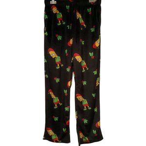 M🎅The Simpsons Mad Engine Men's Christmas Holly Sleep Pajama Pants